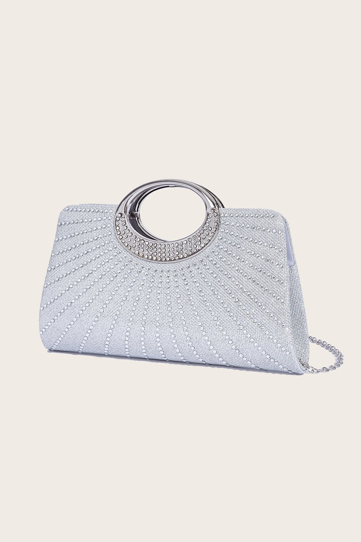 Juhly Shimmer Diamante Handle Bag