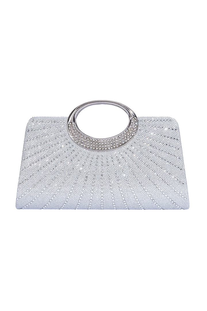 Juhly Shimmer Diamante Handle Bag