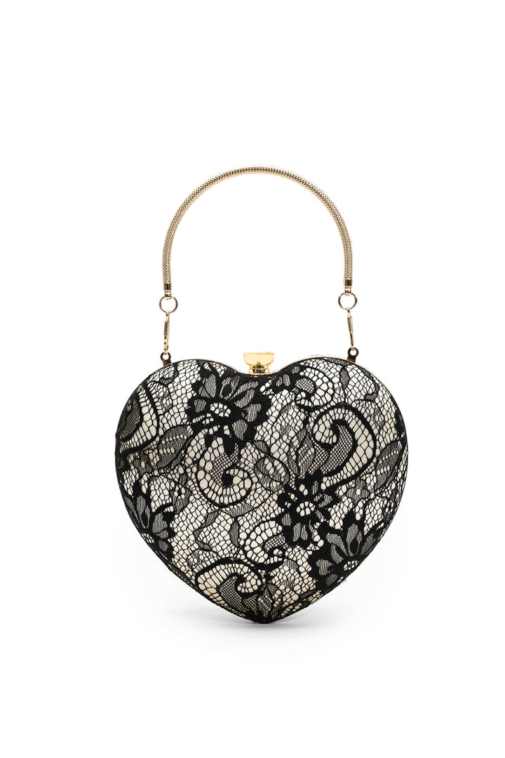 Lacie Lace Heart Handle Bag