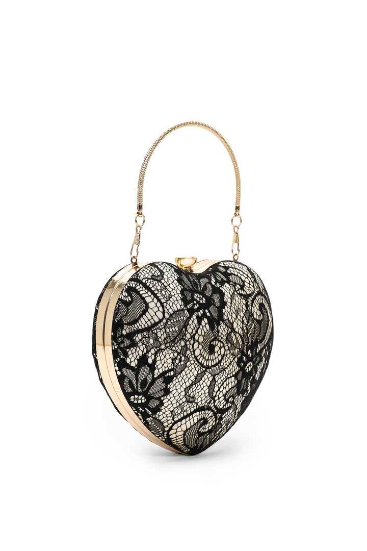 Lacie Lace Heart Handle Bag