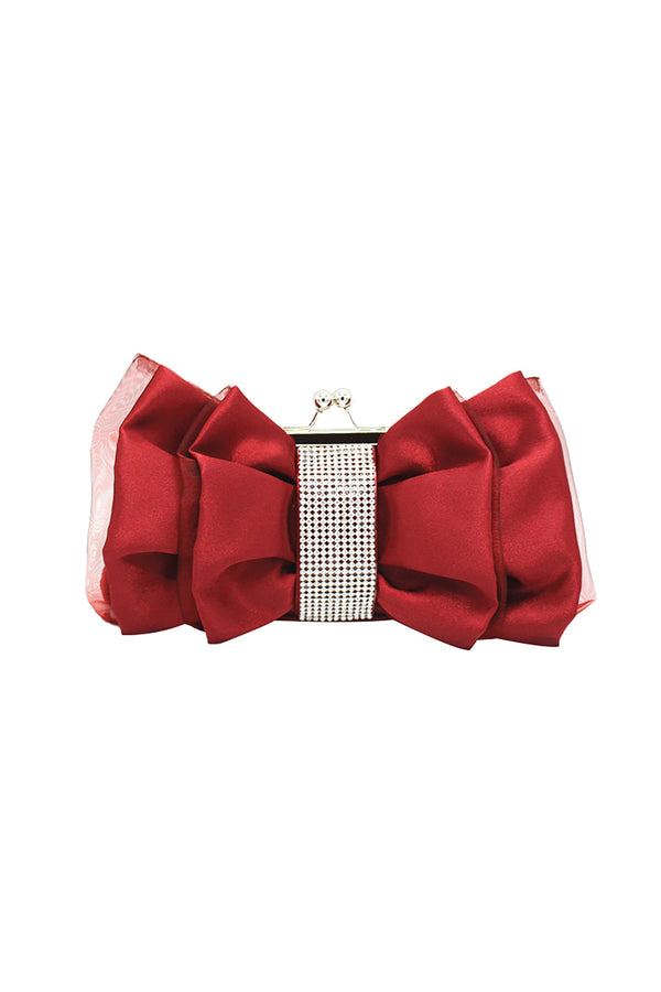 Dolcie Diamante Bowknot Clutch