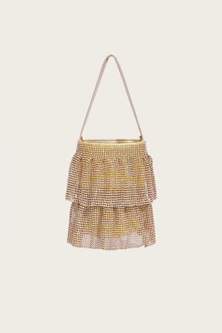 Yahir Diamante Fabric Bucket Bag