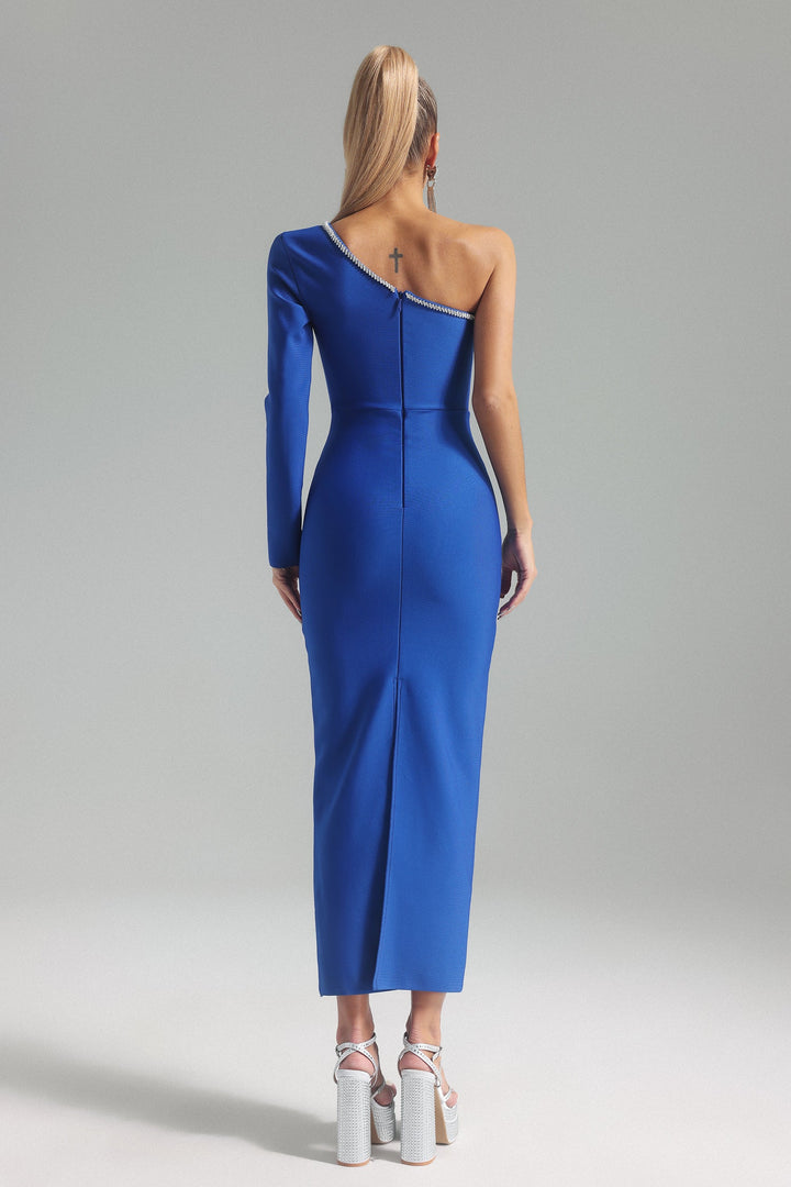 Alyssa Diamante Cutout Midi Bandage Dress