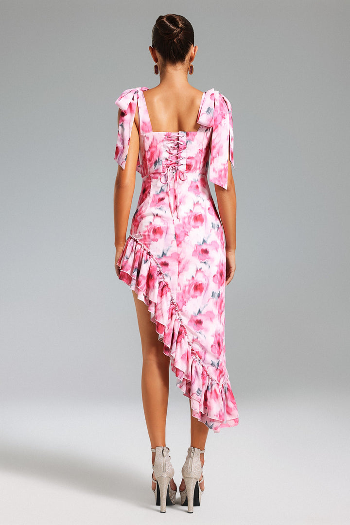 Daona Floral Printed Dress - Floral