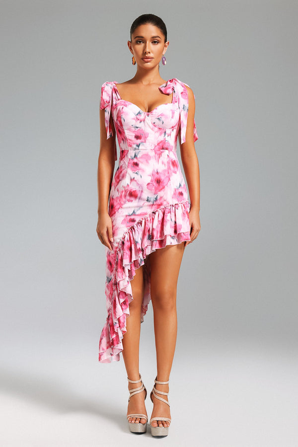 Daona Floral Printed Dress - Floral