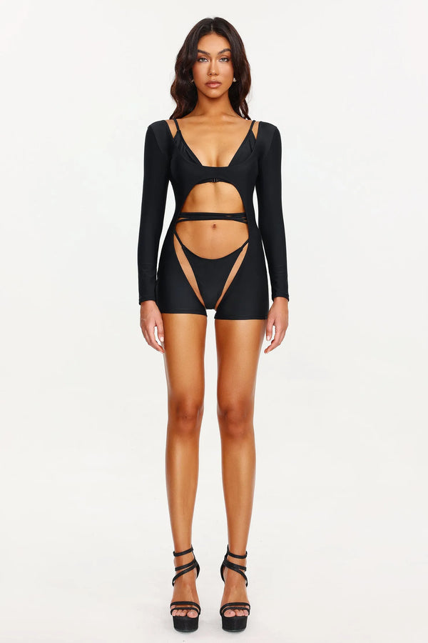 Euran Strappy Bikini Three Piece Ensemble