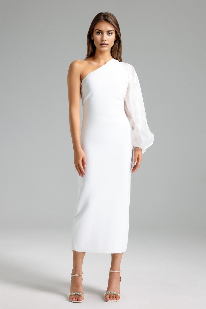 Lali One Sleeve Bandage Midi Dress