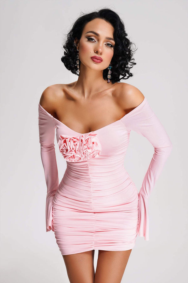 Lasada Mini robe froncée à Epaules Découvertes